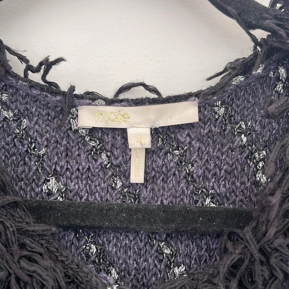 Maje Tweed Jardigan Size 3 - Picture 2 of 4